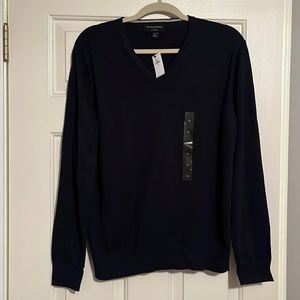 Banana Republic blue mens V-neck sweater, size medium
